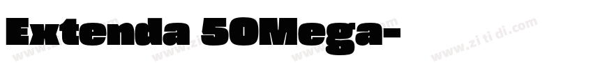 Extenda 50Mega字体转换